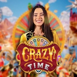 Logo of Crazy Time from Evolution at Pino Casino